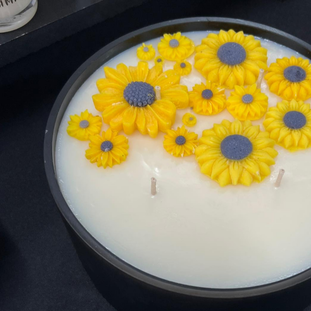 HUGE 4 Wick Sunflower Candle | PRE-ORDER